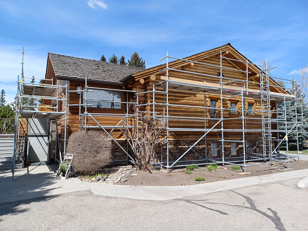 Calgary Scaffolding Project - Southern Alberta Pioneers Memorial Building Commercial Scaffold 3