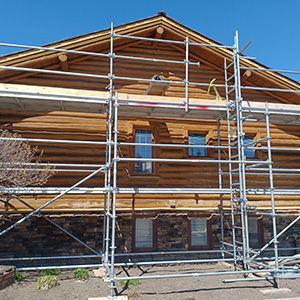 Calgary Scaffolding Project - Southern Alberta Pioneers Memorial Building Commercial Scaffold