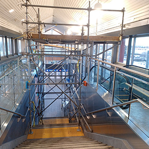 Calgary Scaffolding Project - Whitehorn CTrain Station Commercial Scaffold